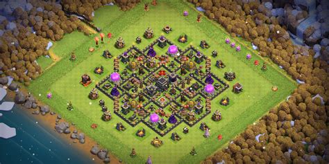 best th9 war base coc.